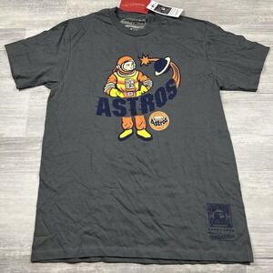 Houston Astros "Cooperstown Collection" Men's Gray T-Shirt - Mitchell & Ness - M